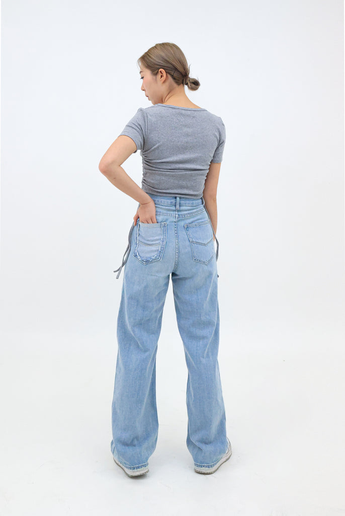 Straight Legged Denim Jeans