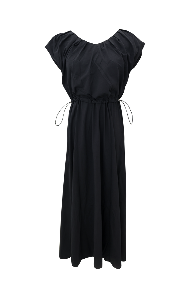 Ruff Sleeve Smocked Dress
