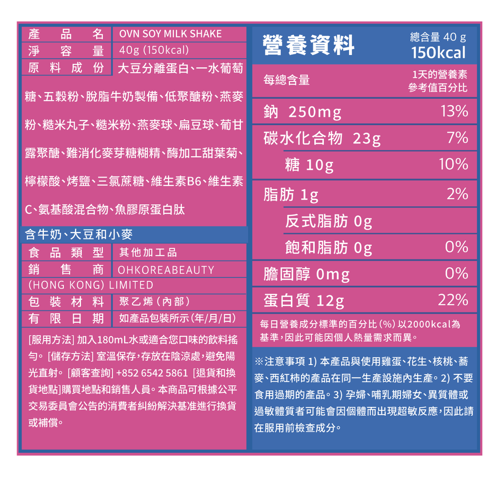 OVN代餐單包優惠(到期日 2025-05-31)